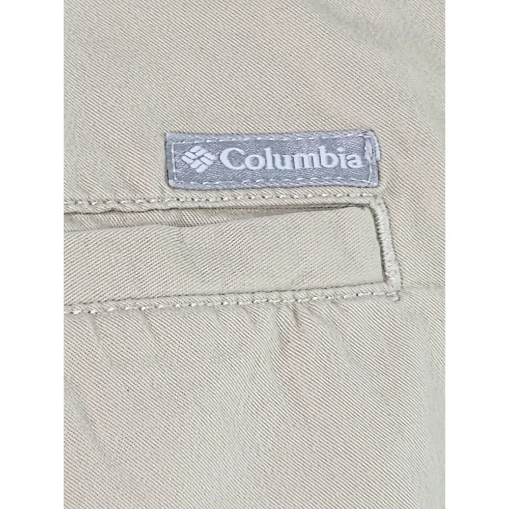 Columbia Mens Size 42 Regular Fit Beige One Side Cargo Pocket Outdoor Shorts‎